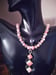 Image of TRIPLE RHODOCHROSITE PENDANT NECKLACE