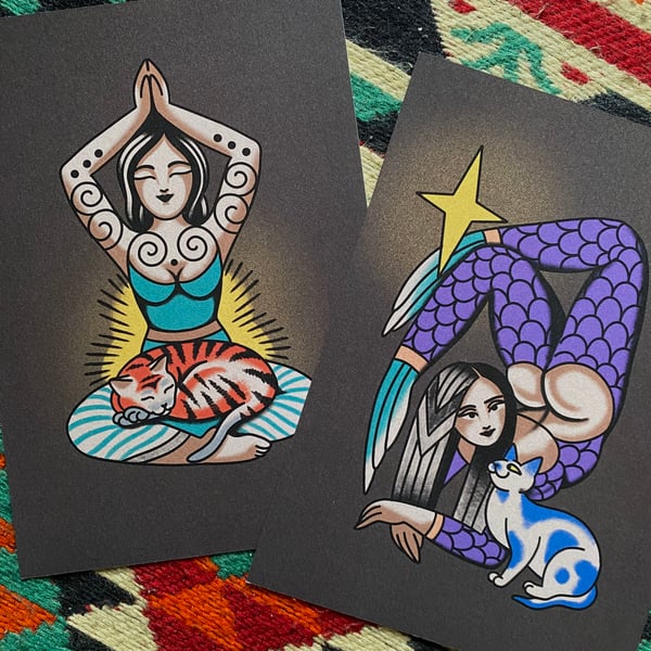 Image of Print postales yogi