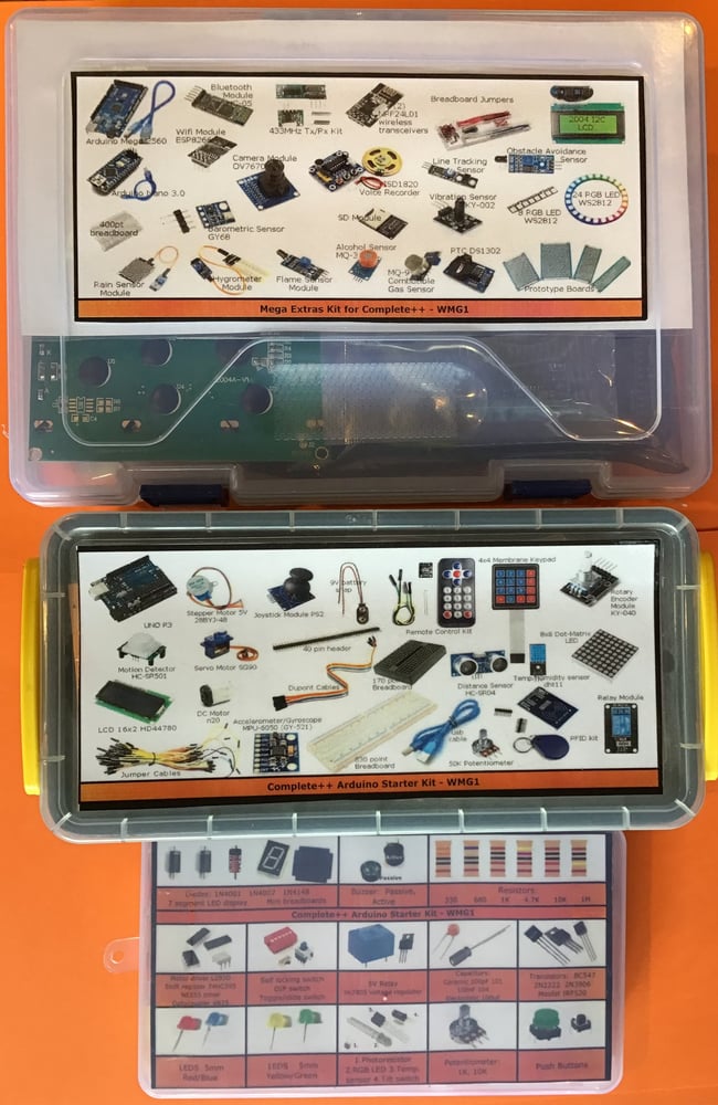 Image of Arduino Kit: Mega Extras with Complete++ Kit 