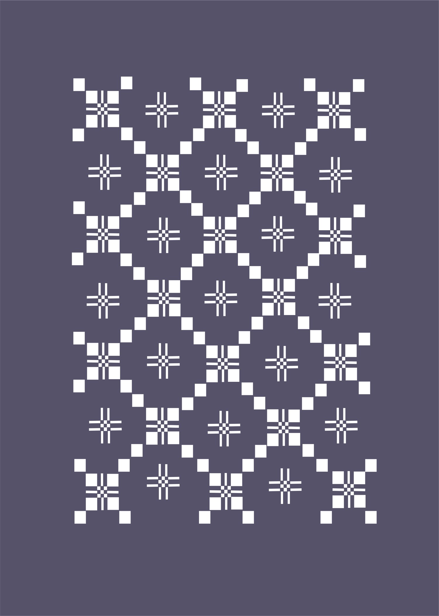 Image of St Davids Cross A4 Navy Print