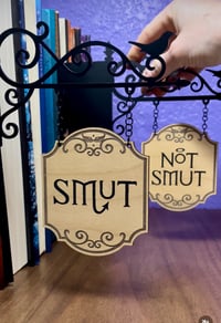 Image 1 of Bookshelf Divider “Smut/Not Smut” duo