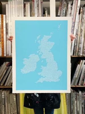 Image of Typographic Food Map of UK & Ireland