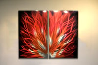 Image 3 of Fiamma- Abstract Metal Wall Art Contemporary Modern Decor