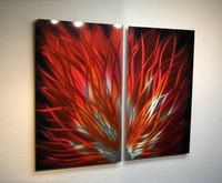 Image 1 of Fiamma- Abstract Metal Wall Art Contemporary Modern Decor