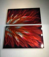 Image 5 of Fiamma- Abstract Metal Wall Art Contemporary Modern Decor