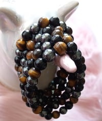 Tiger Eye Hematite Black Onyx Healing Bracelet 