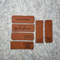 Image 1 of Rectangle Leatherette Labels
