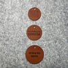 Round Leatherette Labels