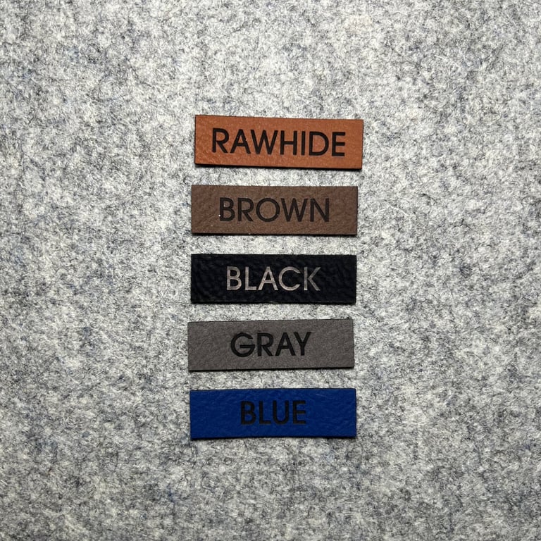 Square Leatherette Labels Image 3
