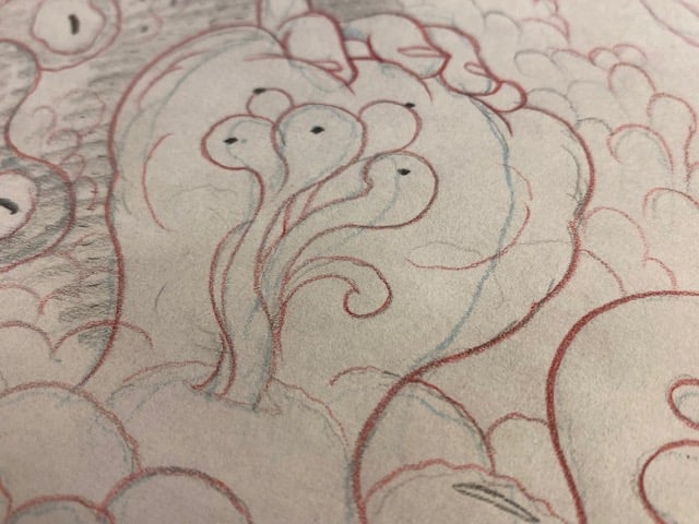 Parker Girls Preliminary Sketch Image 5