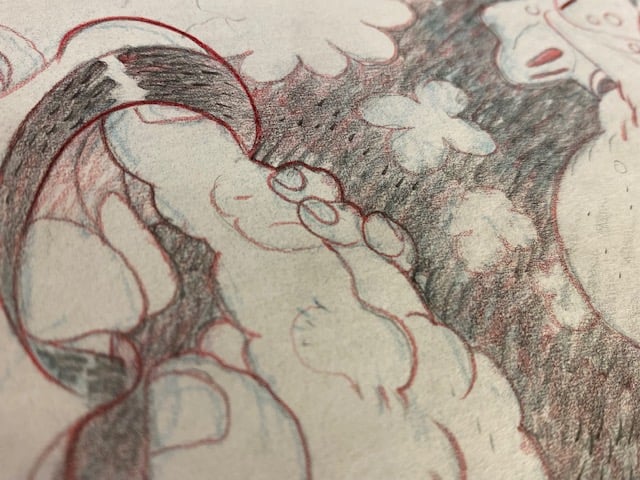 Patricia and Godoy Preliminary Sketch Image 5