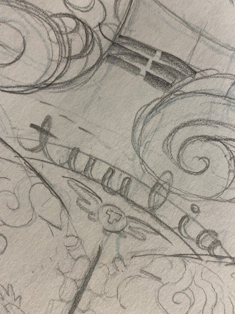 Tuulia Standing Preliminary Sketch Image 3