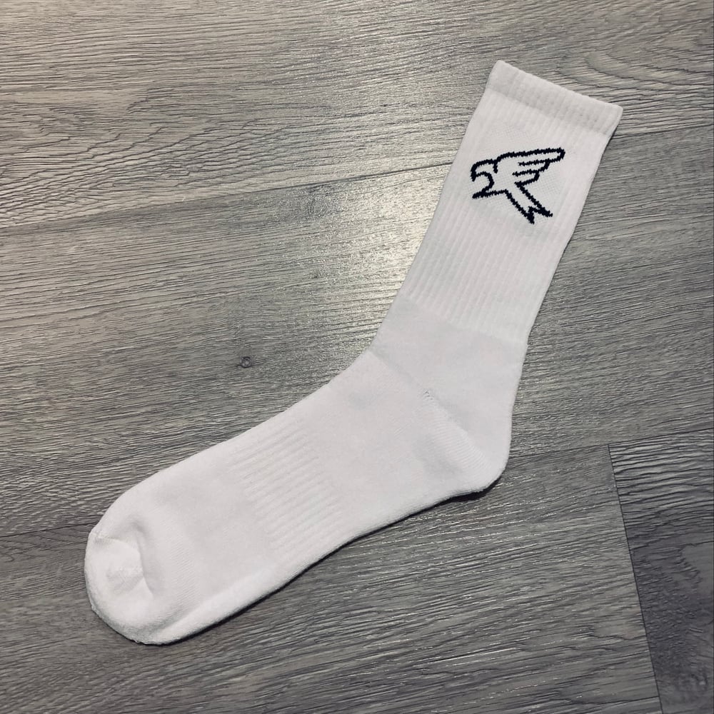 Image of White Sports Socks