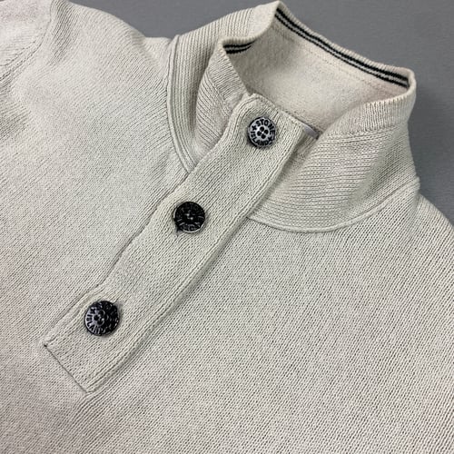 Image of SS 2013 Stone Island 1/4 zip-button up sweatshirt, size medium 