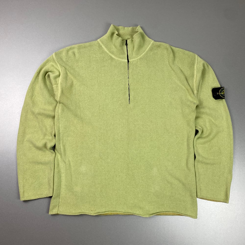 Image of AW 2005 Stone Island 1/4 zip up sweatshirt, size large