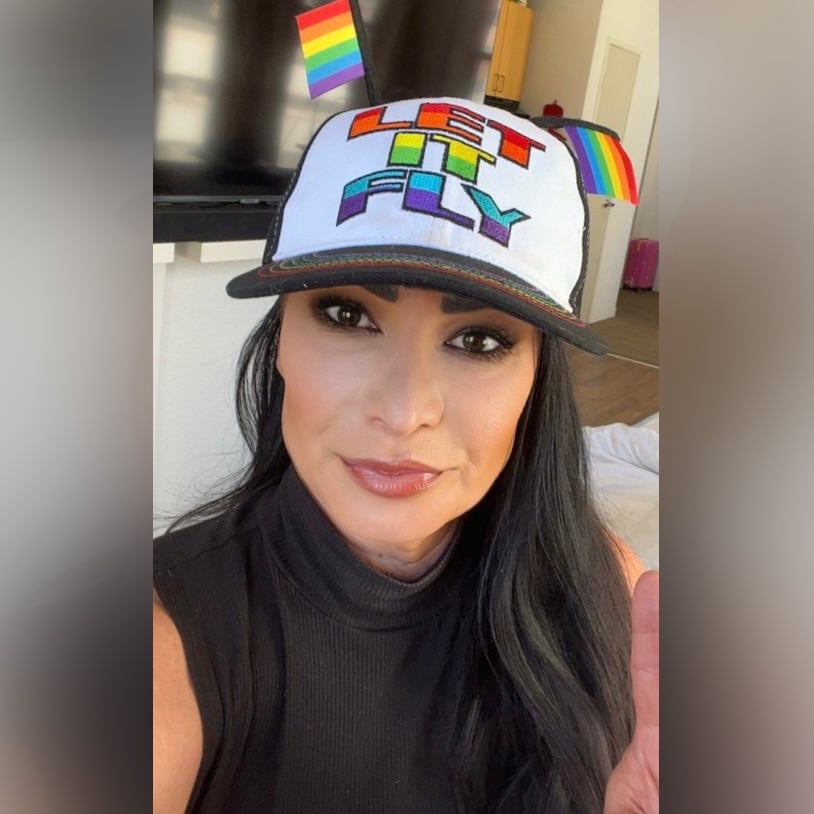 Rainbow Let It Fly Baseball Hat Worn on GAWTV