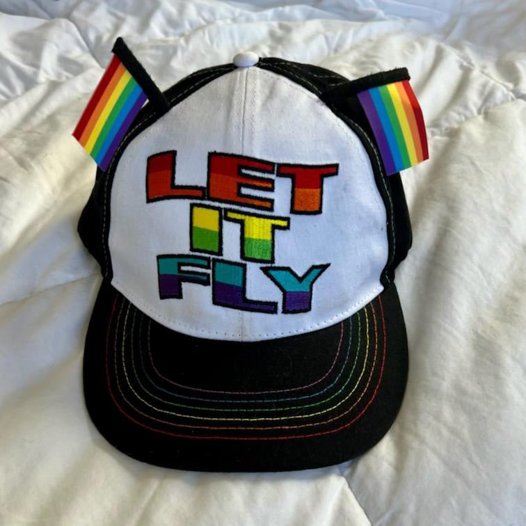Rainbow Let It Fly Baseball Hat Worn on GAWTV