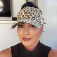 Image 1 of Cougar Print Ponytail Baseball Cap