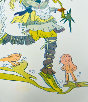 Flora Summoner - Large Risograph Print