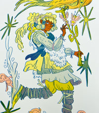 Image 3 of Flora Summoner - Large Risograph Print