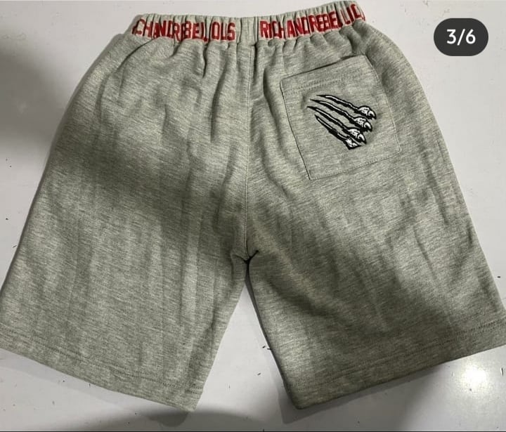 Grey Rich and Rebellious Short set
