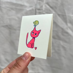 Set of 3 little Cat Love cards