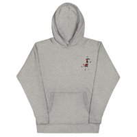 Image 3 of Embroidered Hoodie - Red