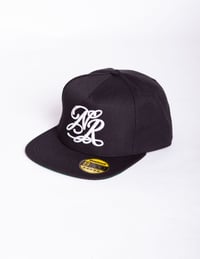 Image 1 of NR Snapback. BLACK/WHITE