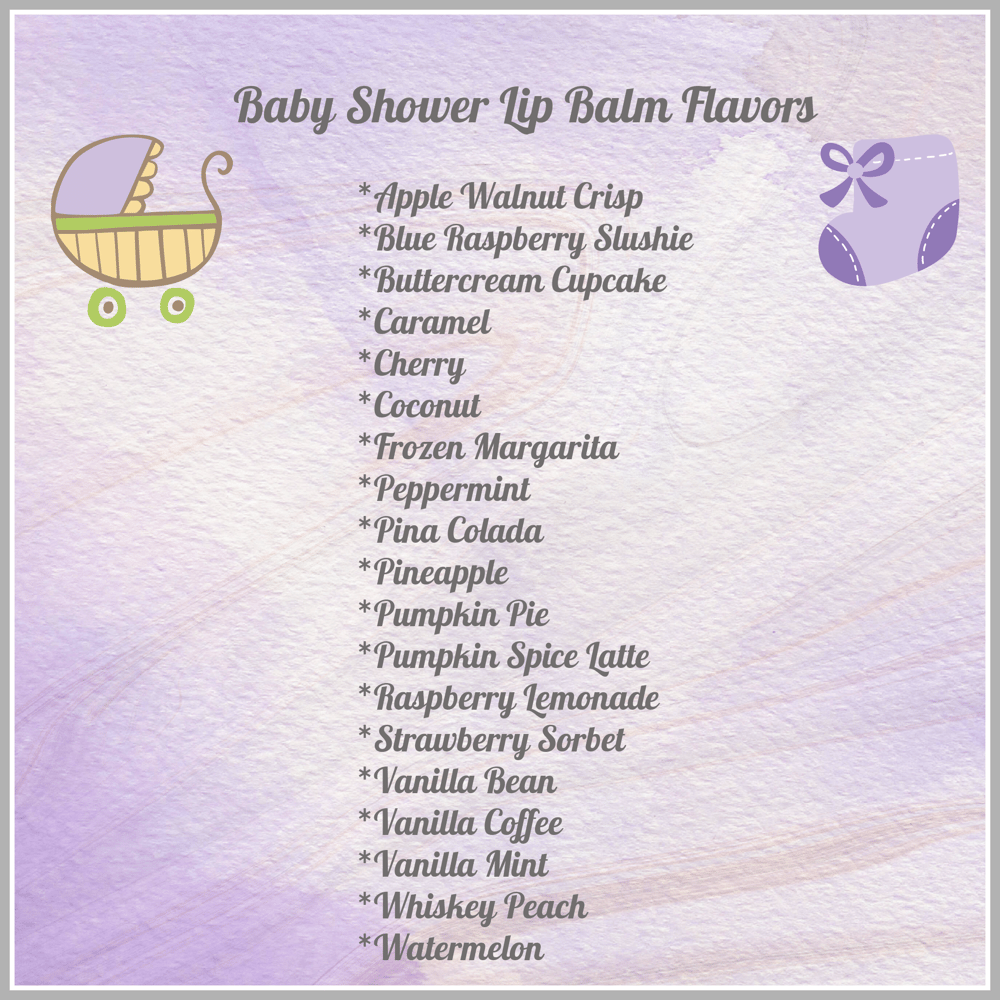 Image of Woodland Critters Baby Shower Lip Balm Favors