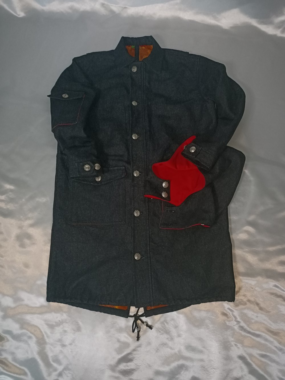 BLACK DENIM COAT
