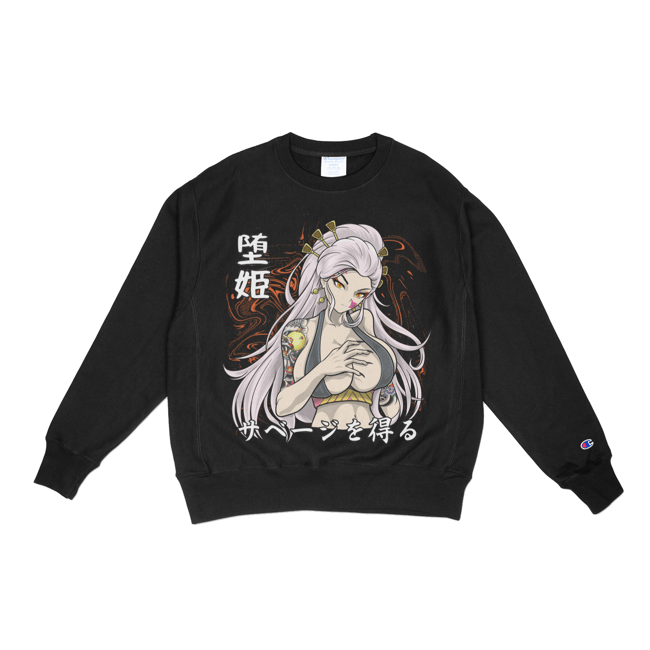 GTSVG X CHAMPION IREZUMI DAKI Crewneck Sweater