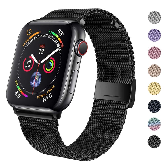 Magnetic Loop Strap For Apple watch Band 44mm 40mm 45mm 41mm 42mm 38mm Stainless steel correa bracel