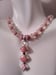 Image of TRIPLE RHODOCHROSITE PENDANT NECKLACE