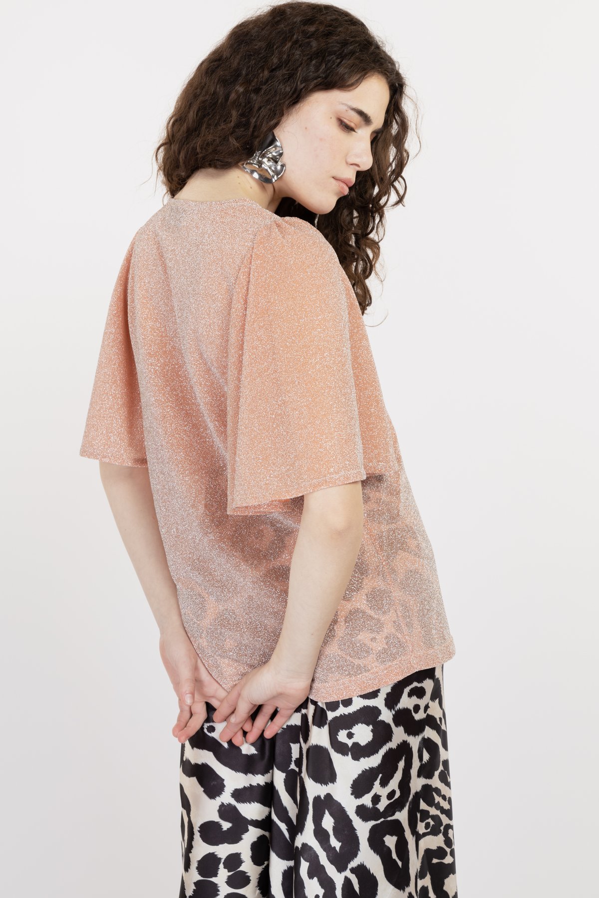 Image of MAGLIA MINA LUREX ROSA €89 - 50%