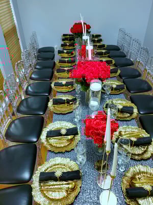 Image of 13"  Round Reef Gold Acrylic Plastic Charger Plates