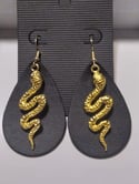 Gold Snake Earrings