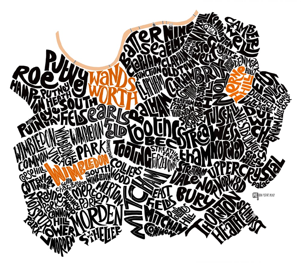 Image of South West London Type Map