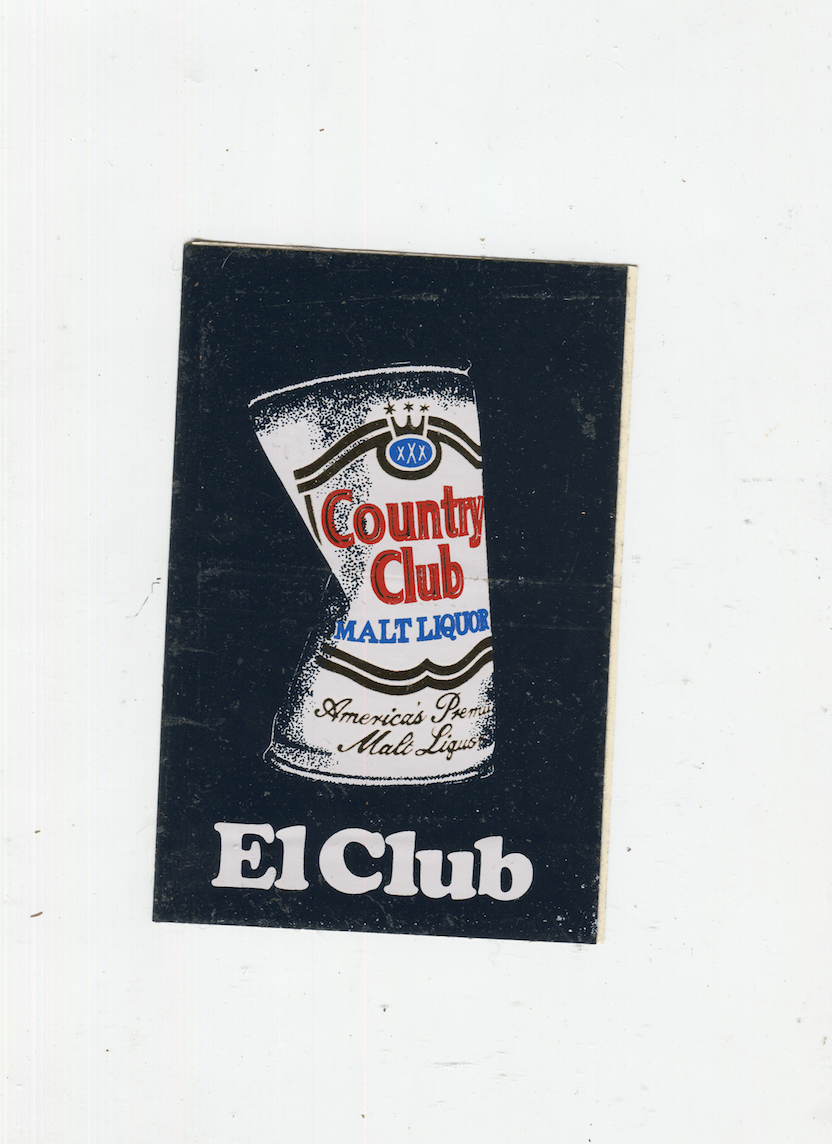 1970s Country Club Malt Liquor Sticker 