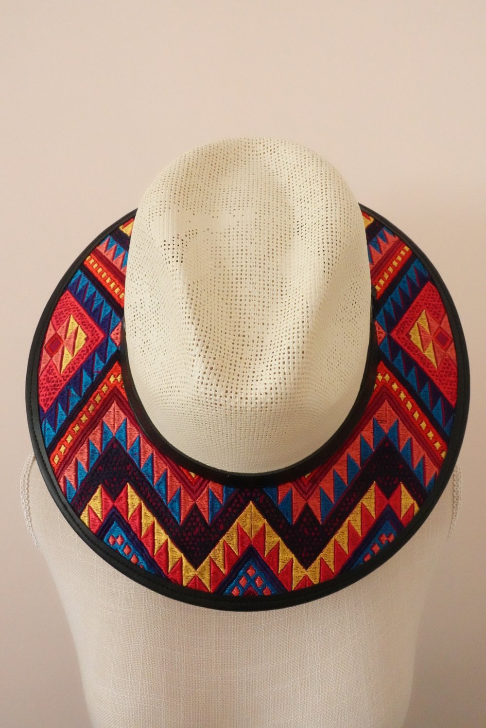 Huipil Fedora Hat- Tan