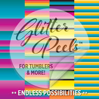 Image 2 of Strippy Stripes GlitterPeel