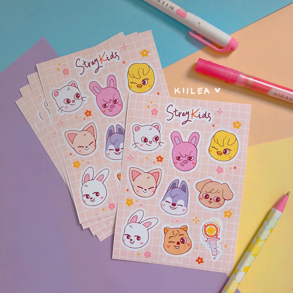 skzoo stray kids sticker sheet | kiilea