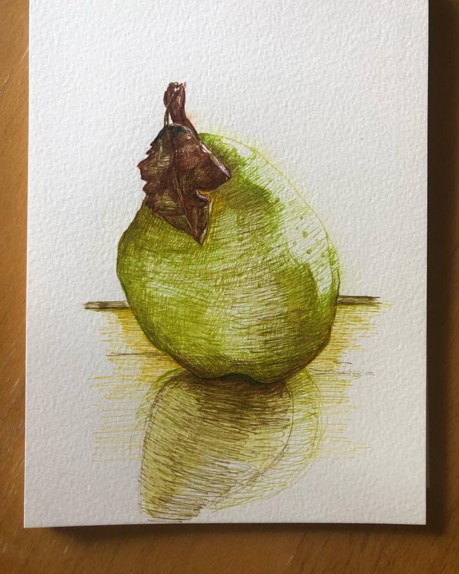 Williams Pear with leaf