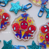 spiderverse acrylic charm