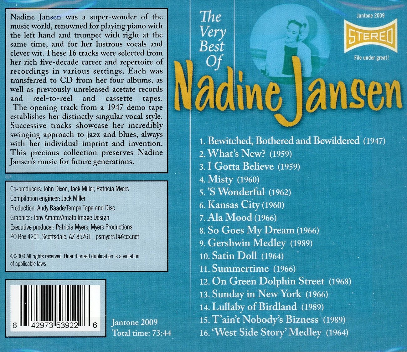 Nadine Jansen The Very Best Of Nadine Jansen Rainbow Haze