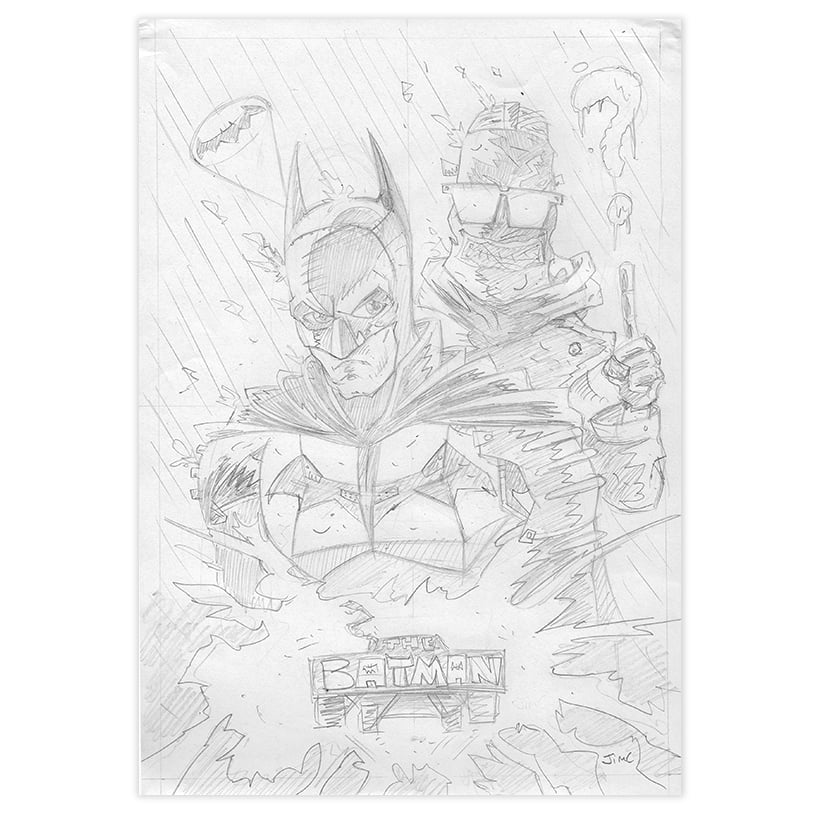 Image of The Batman - Original Pencils & Final Art-Print