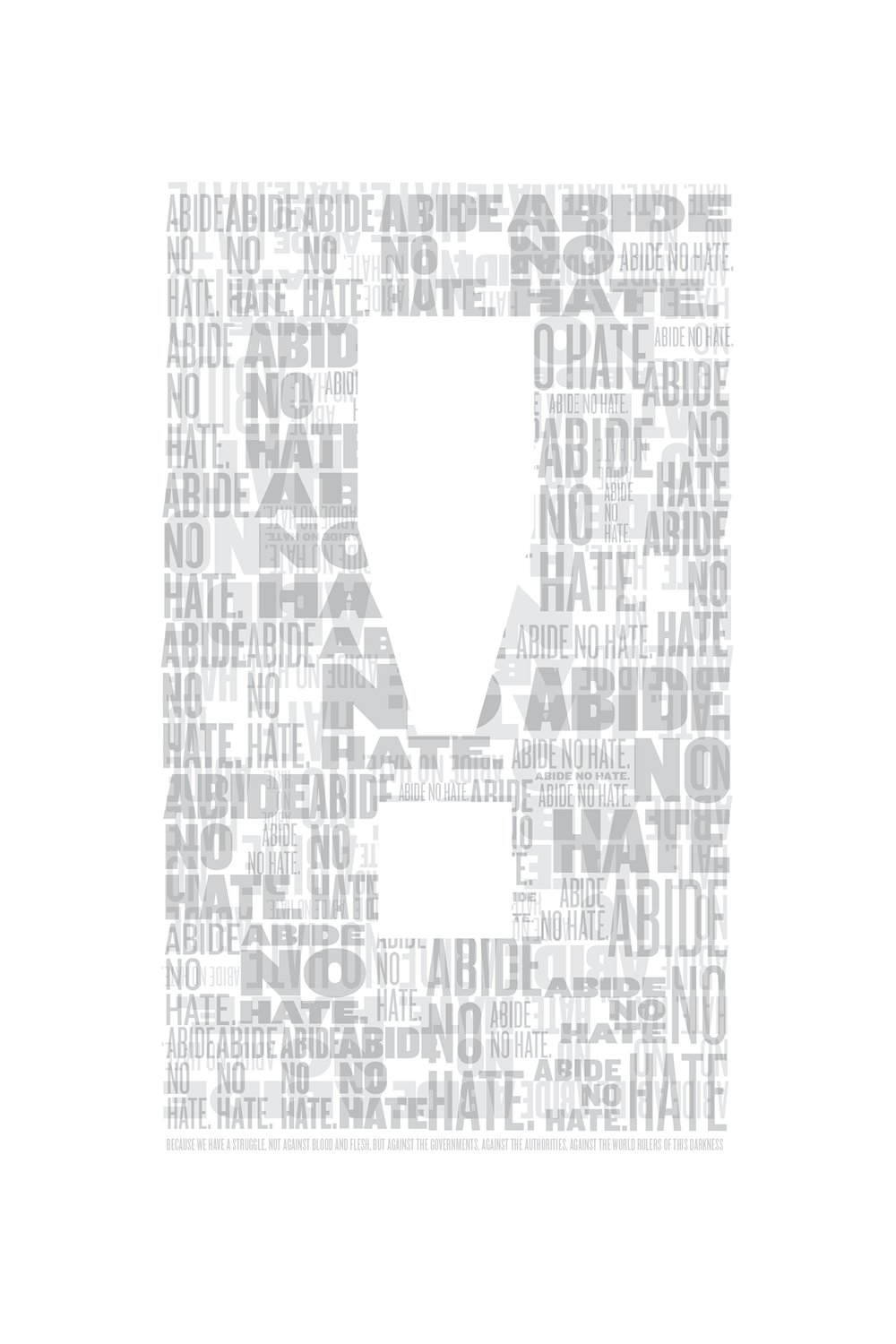 "Abide No Hate" poster