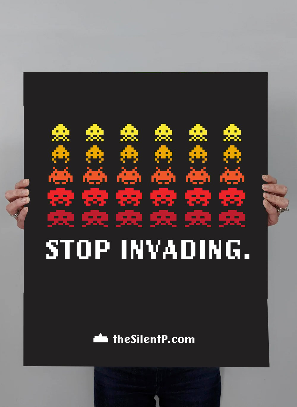 "Stop Invading." art print