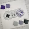 SNES Nintendo Controller Cross Stitch PDF Pattern