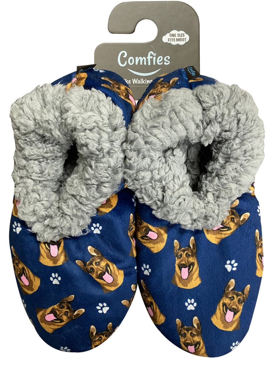 Snuggs Slippers Boxer Dog Slippers Chihuahua, Black Snuggs