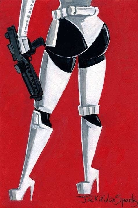 Stormtrooper Tk Star Wars Booty Pinup Print